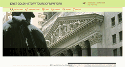 Desktop Screenshot of joycegoldhistorytours.com